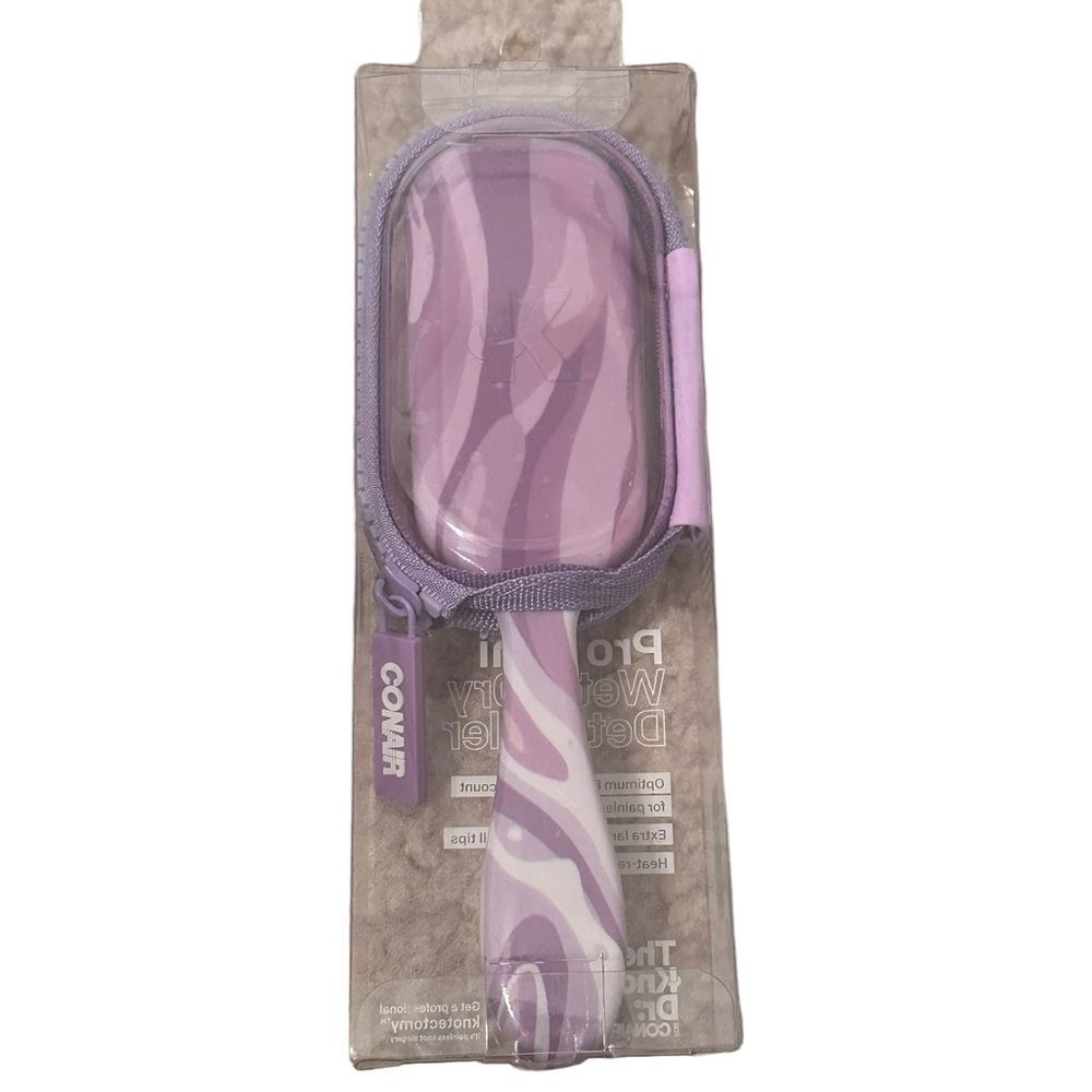 The Knot Dr. for Conair Mini Hair Brush, with Clear Storage NEW - Picture 2 of 2